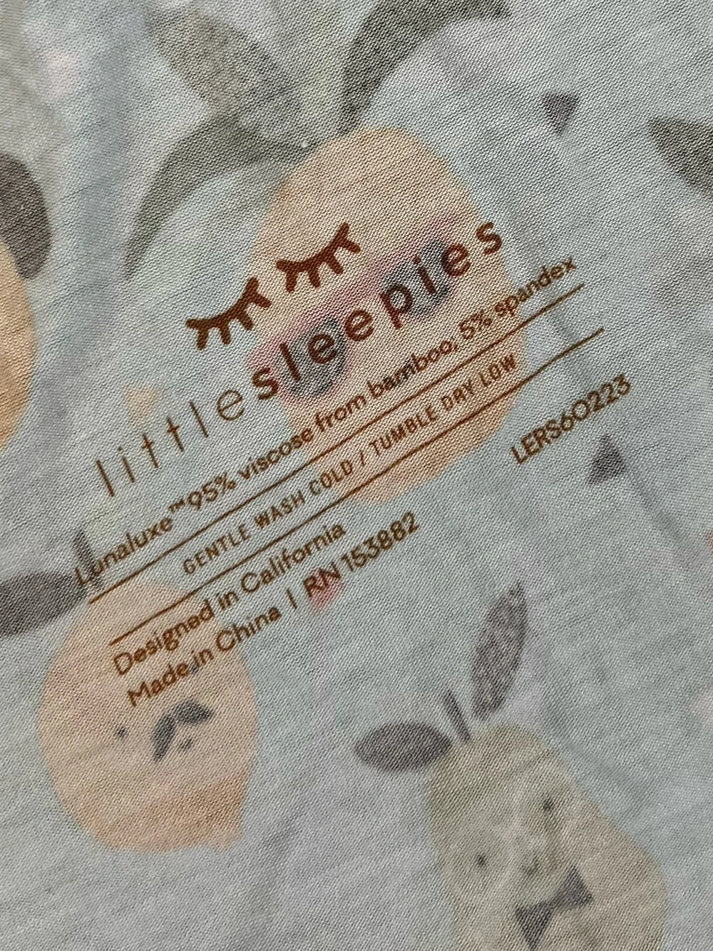 Little Sleepies Pineapples Bamboo Swaddle & Knotted Hat Set